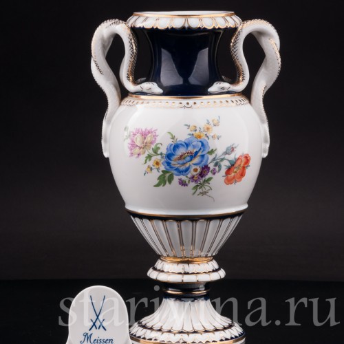 Фарфоровая ваза "Змеи", Meissen, Германия, 1950 год.
