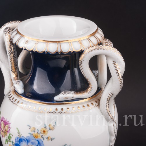 Фарфоровая ваза "Змеи", Meissen, Германия, 1950 год.
