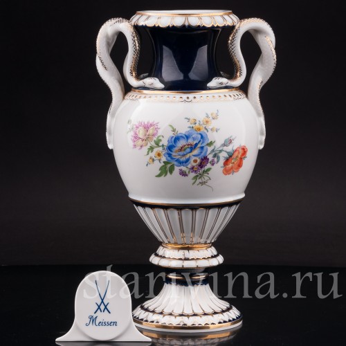 Фарфоровая ваза "Змеи", Meissen, Германия, 1950 год.