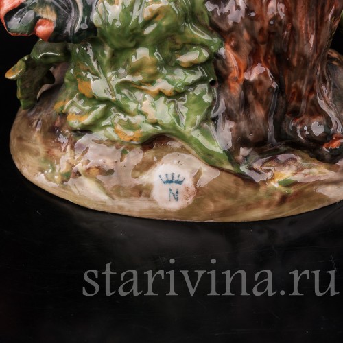 Фарфоровая композиция Деревенские танцы, Ernst Bohne Sohne, Германия, нач. 20 в.