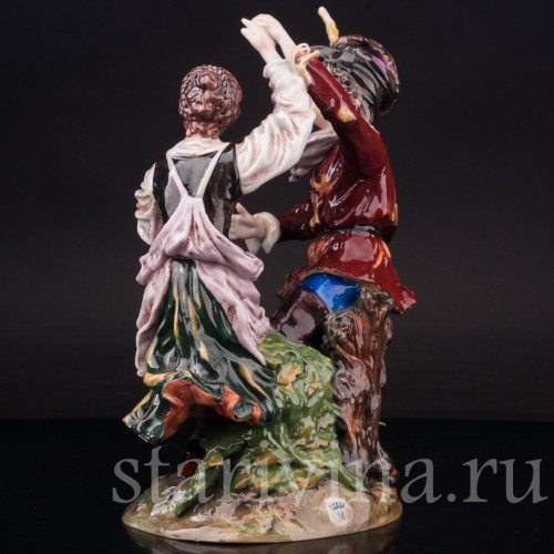 Фарфоровая композиция Деревенские танцы, Ernst Bohne Sohne, Германия, нач. 20 в.