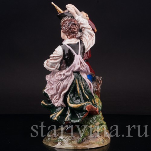 Фарфоровая композиция Деревенские танцы, Ernst Bohne Sohne, Германия, нач. 20 в.