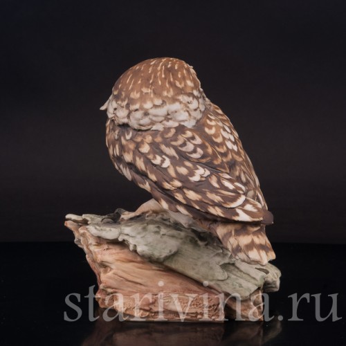 Фигурка птицы из фарфора Домовой сычик, Tay, Италия, сер. 20 в.