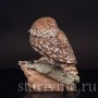 Фигурка птицы из фарфора Домовой сычик Tay, Италия, сер. 20 в.