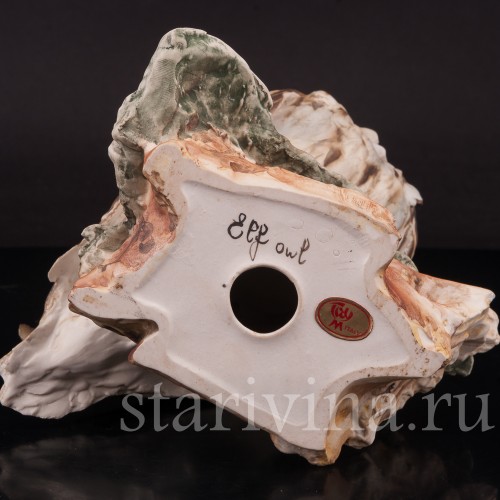 Фигурка птицы из фарфора Домовой сычик, Tay, Италия, сер. 20 в.