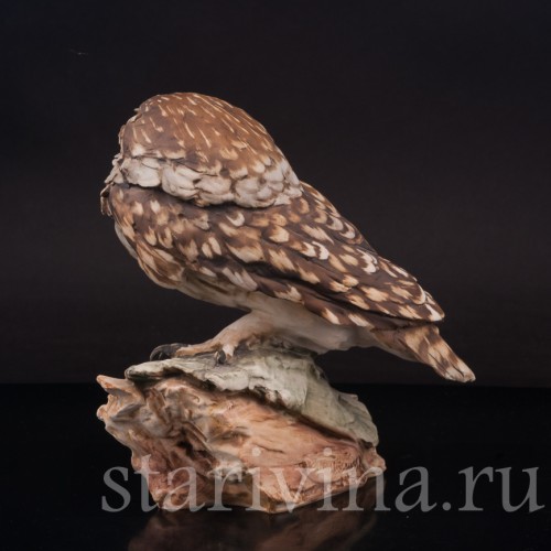 Фигурка птицы из фарфора Домовой сычик, Tay, Италия, сер. 20 в.
