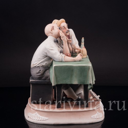 Фарфоровая композиция Случай на охоте, Pucci, Capodimonte, Италия, вт. пол. 20 в.