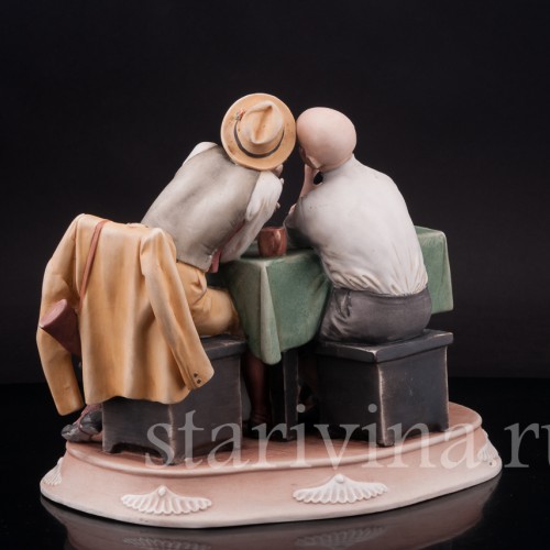 Фарфоровая композиция Случай на охоте, Pucci, Capodimonte, Италия, вт. пол. 20 в.