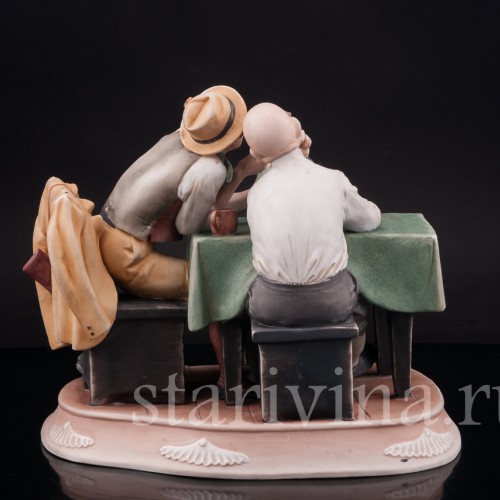 Фарфоровая композиция Случай на охоте, Pucci, Capodimonte, Италия, вт. пол. 20 в.