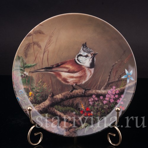 Декоративные тарелки Наш маленький птичий мир, 9 шт, Tirschenreuth, Германия, 1990-92 гг.