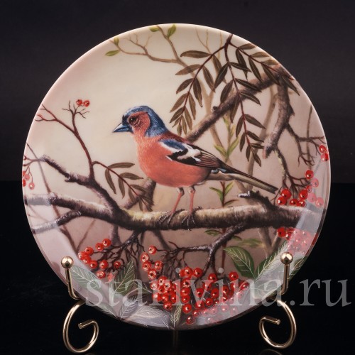 Декоративные тарелки Наш маленький птичий мир, 9 шт, Tirschenreuth, Германия, 1990-92 гг.