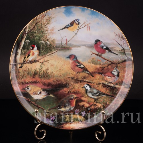 Декоративные тарелки Наш маленький птичий мир, 9 шт, Tirschenreuth, Германия, 1990-92 гг.