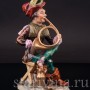 Фигурка из фарфора Странствующий музыкант с рожком Ernst Bohne Sohne, Германия, нач. 20 в.