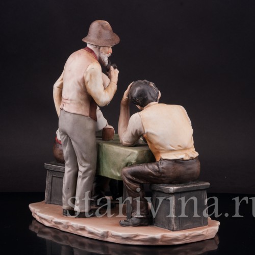 Бисквитная композиция За картами, Capodimonte, Италия, сер. 20 в.