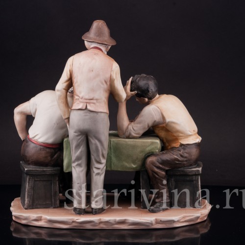 Бисквитная композиция За картами, Capodimonte, Италия, сер. 20 в.