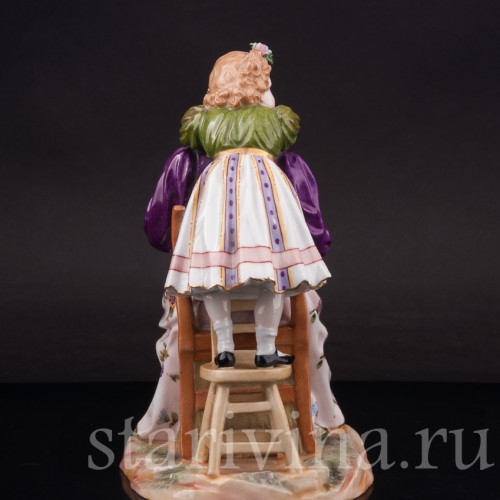 Фарфоровая фигурка "Кто это? Угадай!", Muller & Co, Германия, нач. 20 в.