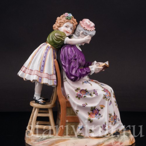 Фарфоровая фигурка "Кто это? Угадай!", Muller & Co, Германия, нач. 20 в.