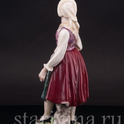 Девушка в народном костюме, Dressel, Kister & Co, Германия, нач. 20 века