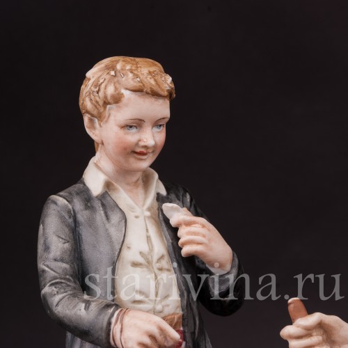 Композиция из фарфора Башмачник за работой, Pucci, Capodimonte, Италия, вт. пол. 20 в.