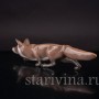 Статуэтка из фарфора Крадущаяся лиса, Bing & Grondahl, Дания, 1948-52 гг.