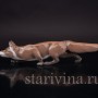 Статуэтка из фарфора Крадущаяся лиса, Bing & Grondahl, Дания, 1948-52 гг.