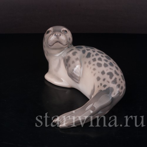 Фарфоровая статуэтка Морской котик, Bing & Grondahl, Дания, 1952-58 гг.