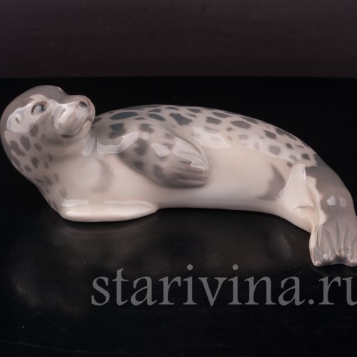 Фарфоровая статуэтка Морской котик, Bing & Grondahl, Дания, 1952-58 гг.