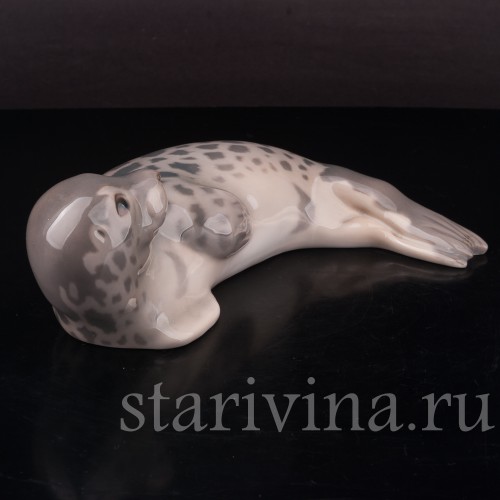 Фарфоровая статуэтка Морской котик, Bing & Grondahl, Дания, 1952-58 гг.