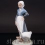 Фарфоровая фигурка Девушка, пасущая гуся, Royal Copenhagen, Дания, 1958 год.