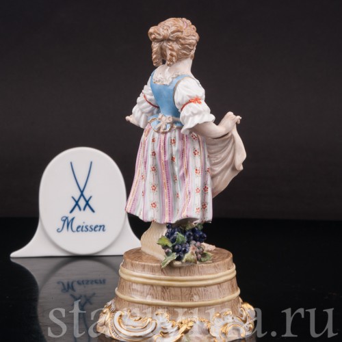 Девочка на бочке, Meissen, Германия, 19 в