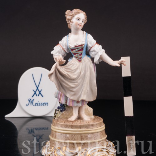 Девочка на бочке, Meissen, Германия, 19 в