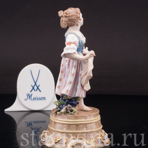 Девочка на бочке, Meissen, Германия, 19 в