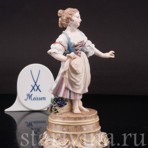 Девочка на бочке, Meissen, Германия, 19 в