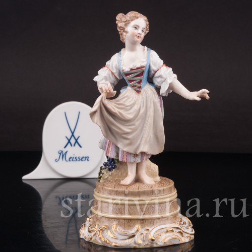 Девочка на бочке, Meissen, Германия, 19 в