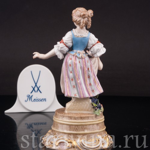 Девочка на бочке, Meissen, Германия, 19 в