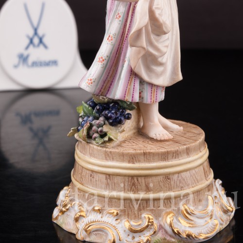 Девочка на бочке, Meissen, Германия, 19 в