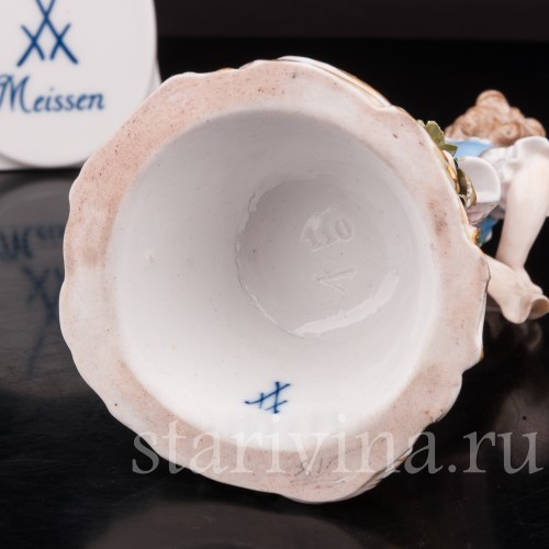 Девочка на бочке, Meissen, Германия, 19 в