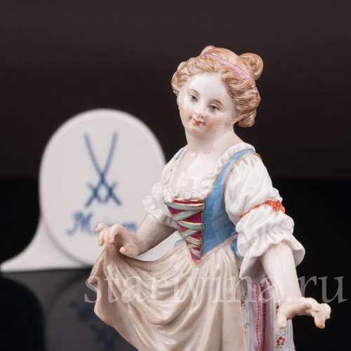 Девочка на бочке, Meissen, Германия, 19 в