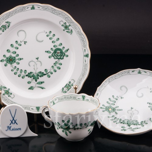 Чайное трио Индийский орнамент, Meissen, Германия, сер. 20 в.