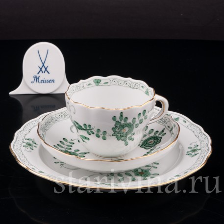 Чайное трио Индийский орнамент, Meissen, Германия, сер. 20 века.