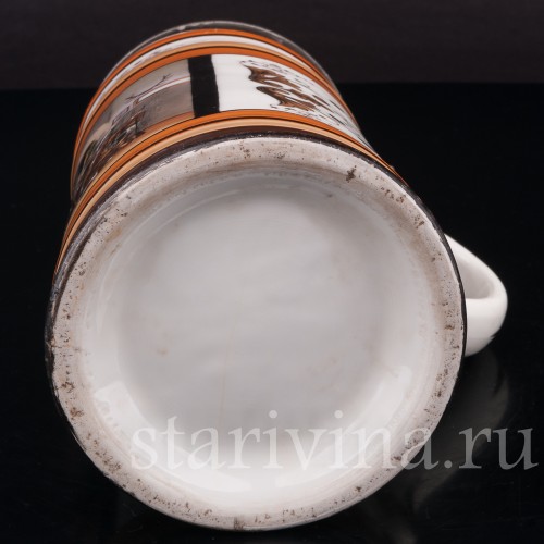 Старинная пивная кружка Охотничьи рассказы, 1 л, Германия, кон. 19 - нач. 20 вв.