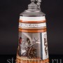 Старинная пивная кружка Охотничьи рассказы, 1 л, Германия, кон. 19 - нач. 20 вв.