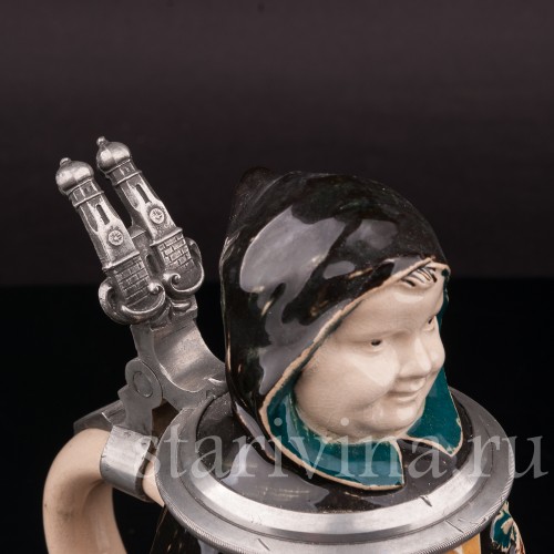 Старинная пивная кружка Мюнхенский мальчик, 1/2 л, Германия, сер. 20 в.