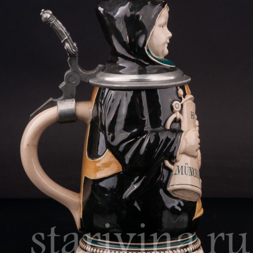 Старинная пивная кружка Мюнхенский мальчик, 1/2 л, Германия, сер. 20 в.