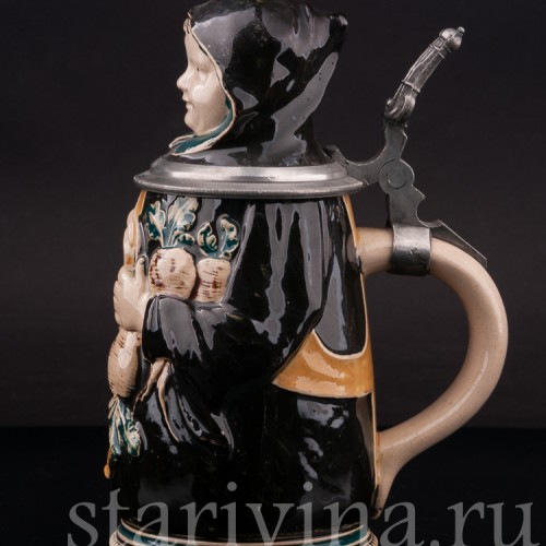 Старинная пивная кружка Мюнхенский мальчик, 1/2 л, Германия, сер. 20 в.