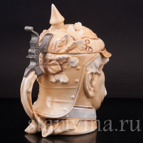 Старинная пивная кружка Отто фон Бисмарк, 1/2 л, Von Schierholz, Германия, нач. 20 в.