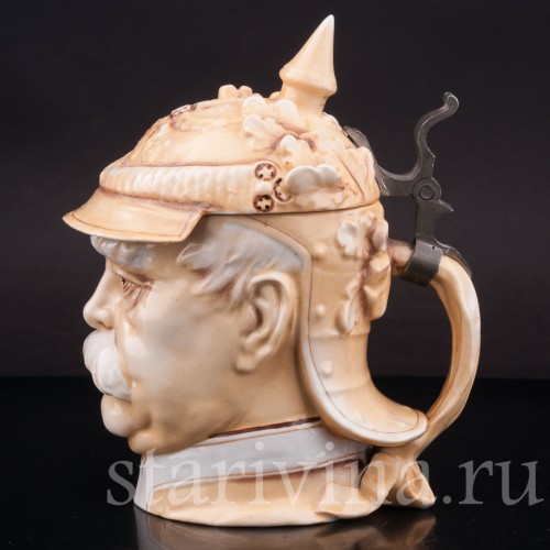 Старинная пивная кружка Отто фон Бисмарк, 1/2 л, Von Schierholz, Германия, нач. 20 в.