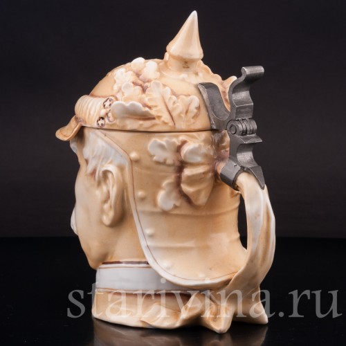 Старинная пивная кружка Отто фон Бисмарк, 1/2 л, Von Schierholz, Германия, нач. 20 в.