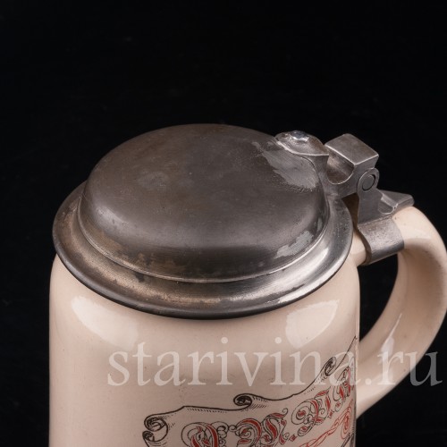 Уцененная пивная кружка Чикаго 1909 г, 1/2 л, Villeroy & Boch, Германия, 1909 г.