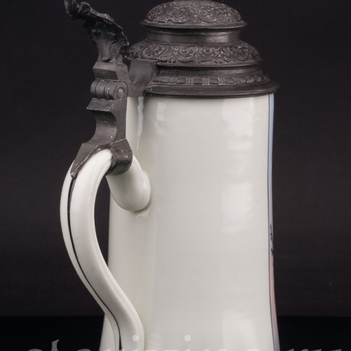 Старинная пивная кружка Дон Жуан и Церлина, 1/2 л, Германия, кон. 19, нач. 20 вв.